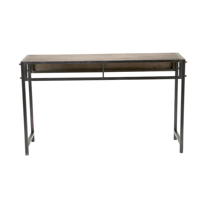 Console de salon en métal bronze Rehr Carbon Loft