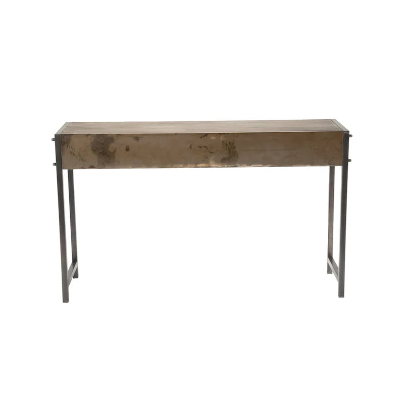 Console de salon en métal bronze Rehr Carbon Loft