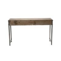 Console de salon en métal bronze Rehr Carbon Loft