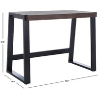Bureau Dennings - DSK5006 - Noyer/Noir - Safavieh