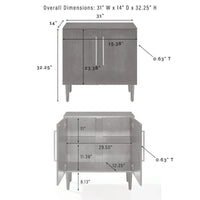 Meuble Console Crosley Everett