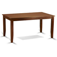 Ensemble de salle à manger East West Furniture 6 pièces - une table à manger avec 4 chaises de cuisine plus un banc - finition acajou (option de type d'assise)
