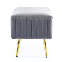 Banc d'entrée moderne CO-Z de 24 pouces, rembourré avec assise en velours