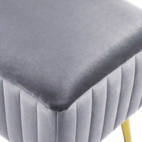 Banc d'entrée moderne CO-Z de 24 pouces, rembourré avec assise en velours