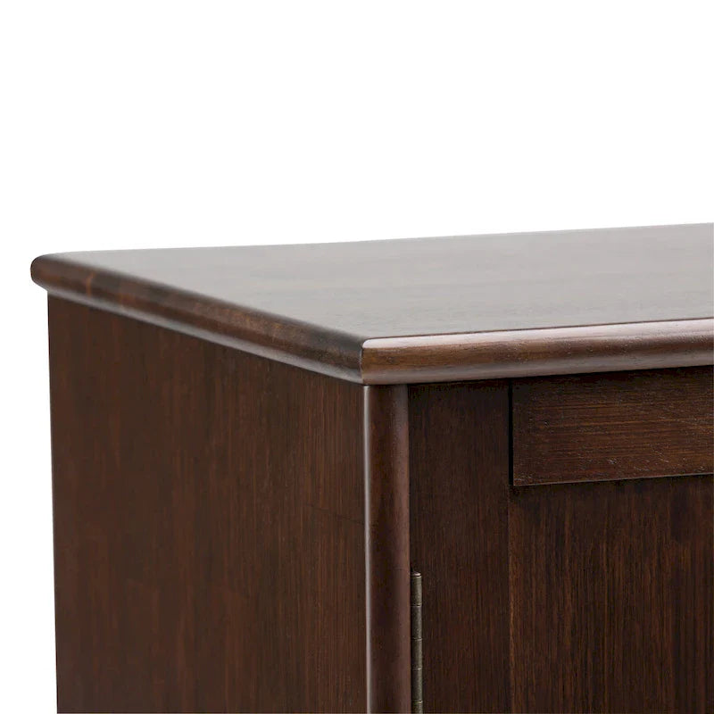 WYNDENHALL Tierney Buffet/Bahut et casier à vin en bois massif de 54 pouces de large, style Mid-Century - 54 L x 17 P x 36 H