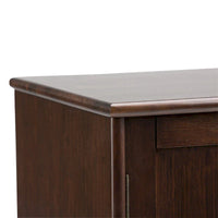 WYNDENHALL Tierney Buffet/Bahut et casier à vin en bois massif de 54 pouces de large, style Mid-Century - 54 L x 17 P x 36 H