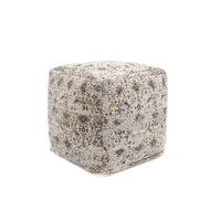 Pasargad Home Grandcanyon pouf premium en coton, taupe