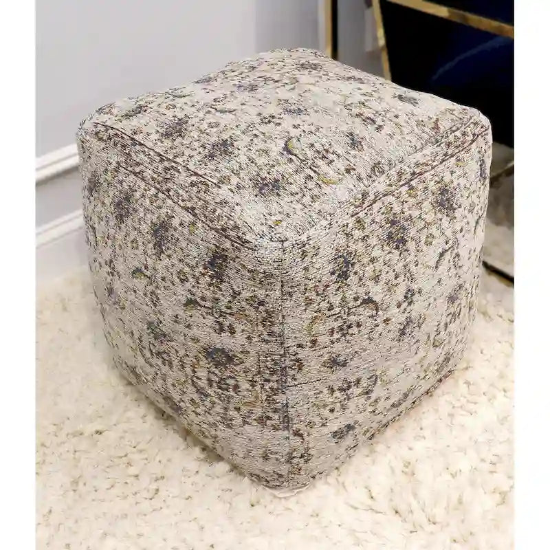 Pasargad Home Grandcanyon pouf premium en coton, taupe