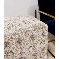 Pasargad Home Grandcanyon pouf premium en coton, taupe
