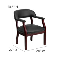 Chaise de conférence avec bande cloutée décorative