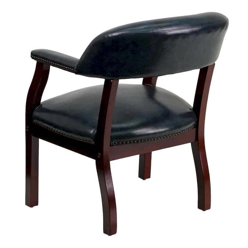 Chaise de conférence avec bande cloutée décorative