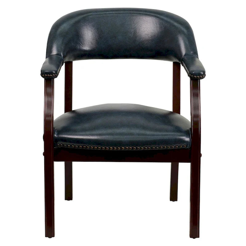 Chaise de conférence avec bande cloutée décorative