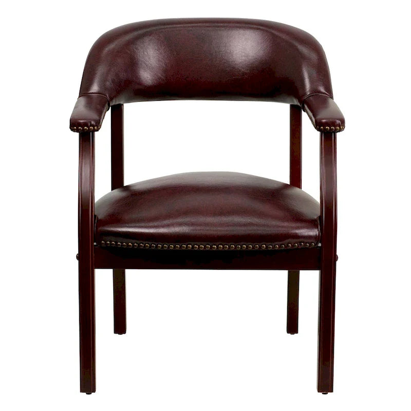 Chaise de conférence avec bande cloutée décorative