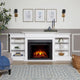 Cheminée électrique Ashton 93 Grand Media blanche de Real Flame