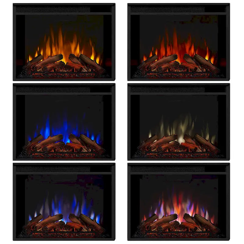 Cheminée électrique Ashton 93 Grand Media blanche de Real Flame