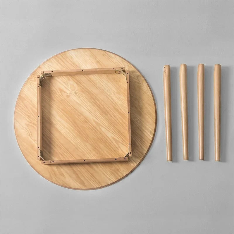 Table de salle à manger Priage by ZINUS 42 po en bois de style Mid-Century - Marron