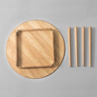 Table de salle à manger Priage by ZINUS 42 po en bois de style Mid-Century - Marron