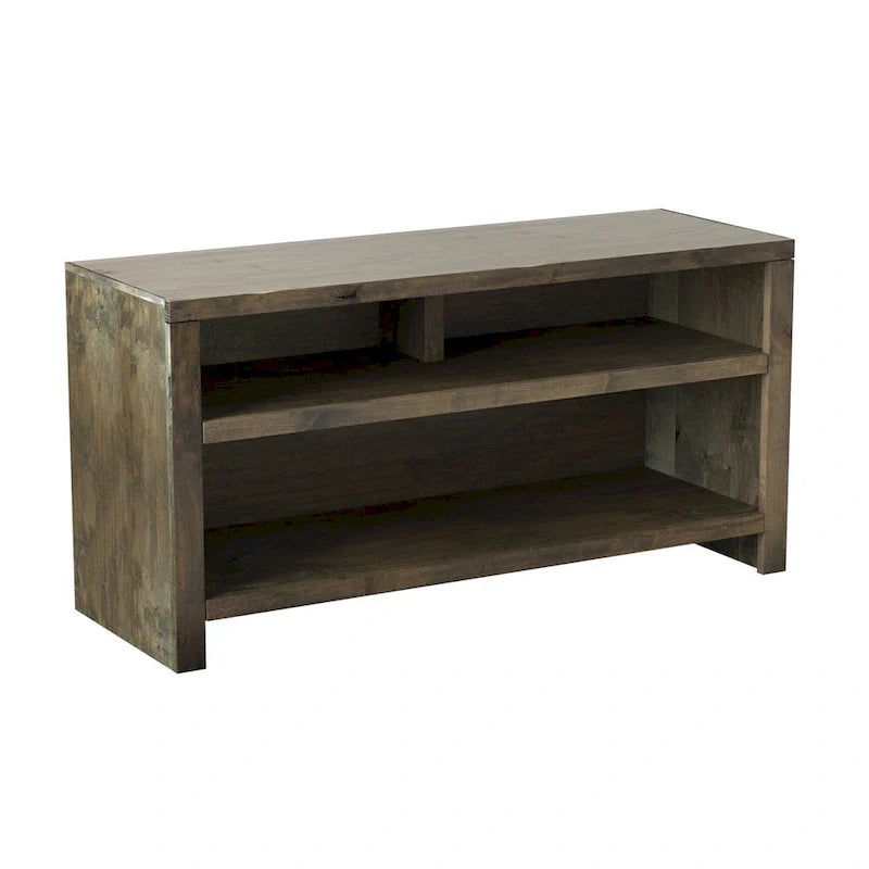 Meuble TV Bridgevine Home Joshua Creek 48 pouces pour TV jusqu'à 55 pouces, sans assemblage requis, finition Barnwood
