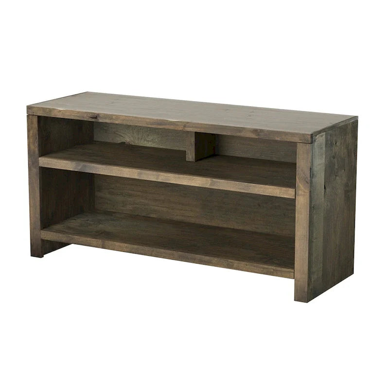 Meuble TV Bridgevine Home Joshua Creek 48 pouces pour TV jusqu'à 55 pouces, sans assemblage requis, finition Barnwood