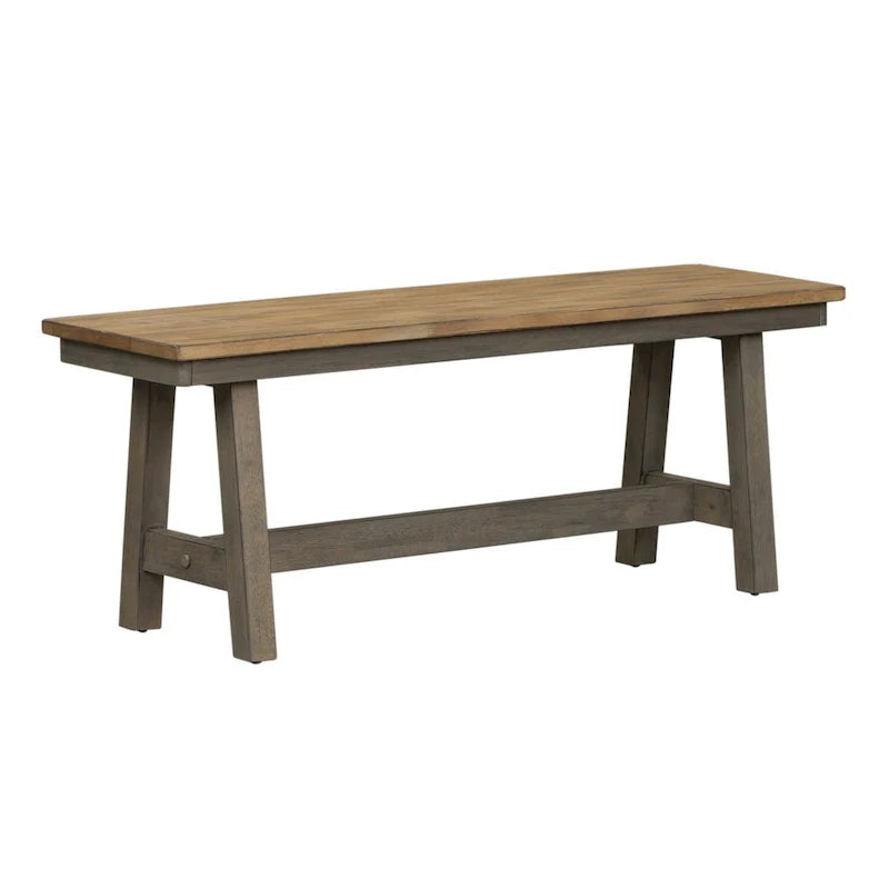 Banc sans dossier Lindsey Farm gris et grès