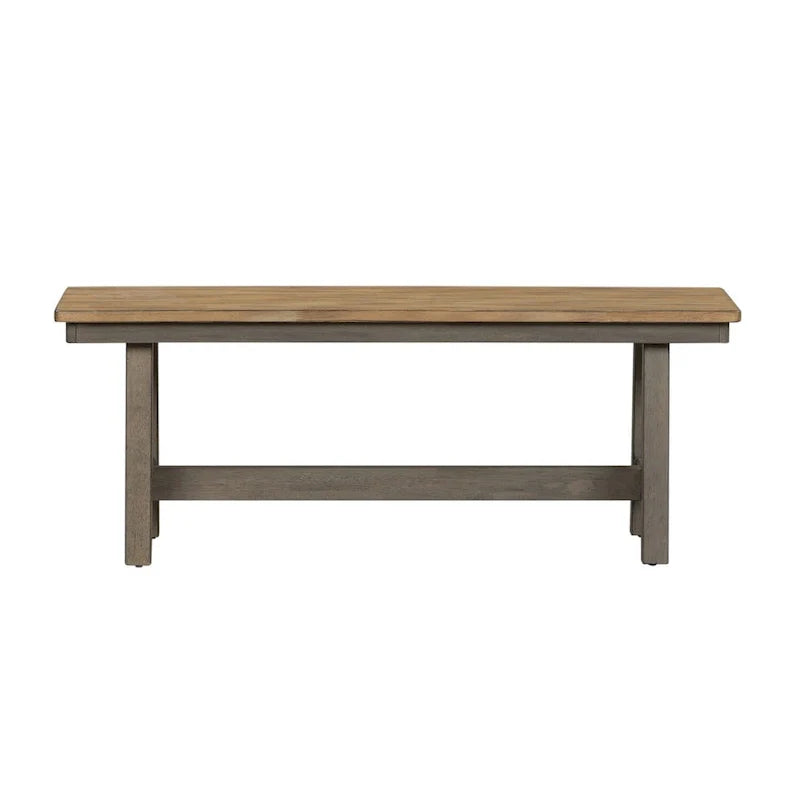 Banc sans dossier Lindsey Farm gris et grès