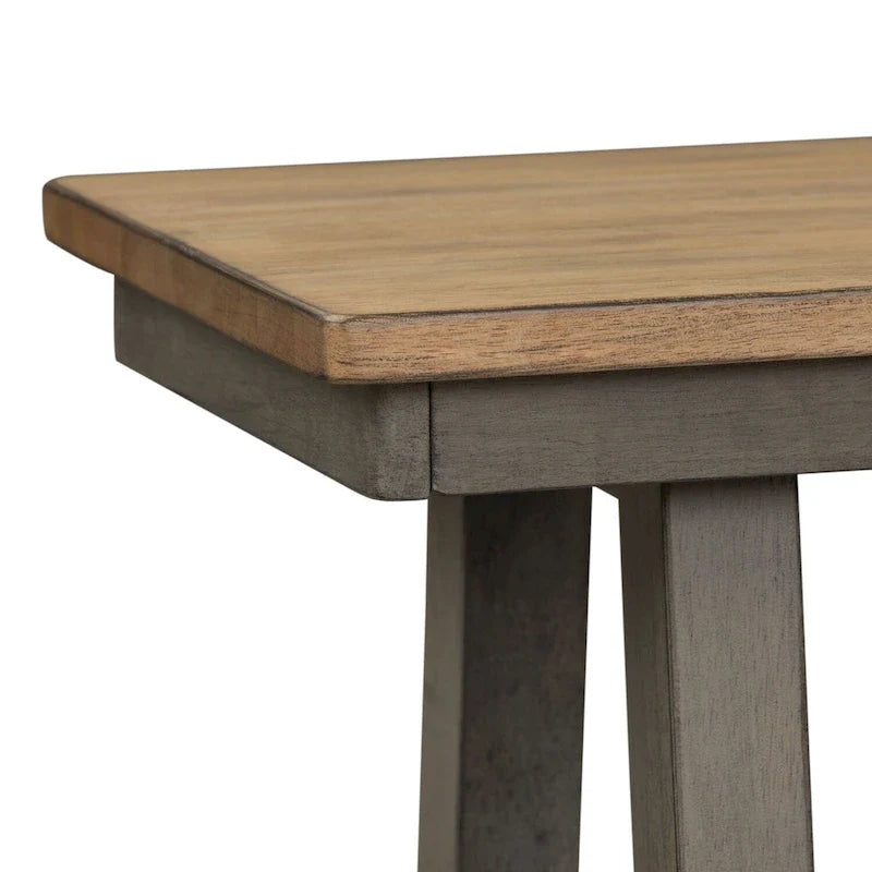 Banc sans dossier Lindsey Farm gris et grès