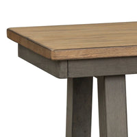 Banc sans dossier Lindsey Farm gris et grès
