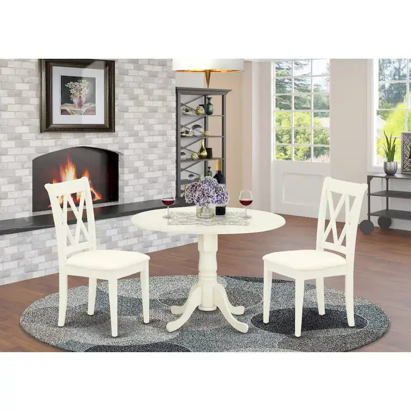 East West Furniture – Ensemble de salle à manger – Une table de salle à manger et des chaises de salle à manger – (Option finition et pièces)