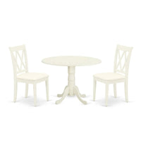 East West Furniture – Ensemble de salle à manger – Une table de salle à manger et des chaises de salle à manger – (Option finition et pièces)