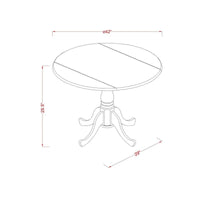 East West Furniture – Ensemble de salle à manger – Une table de salle à manger et des chaises de salle à manger – (Option finition et pièces)