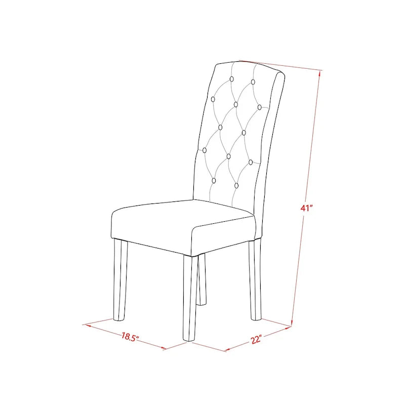 East West Furniture – Ensemble de salle à manger – Une table de salle à manger et des chaises de salle à manger – (Option finition et pièces)