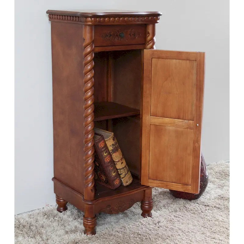 Meuble de téléphone en bois sculpté Windsor