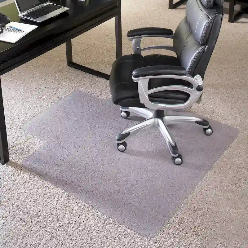 Tapis de chaise pour moquette avec lèvre, 45 x 53 po, grande taille, capacité de 400 lb