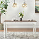 Table rectangulaire en Noyer/Caoutchouc blanc Skipton - Noyer