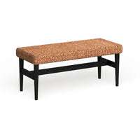 Banc tissé naturel SEI Furniture Terraza noir