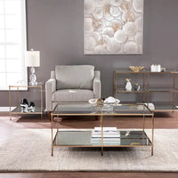 Table d'appoint Glam en verre SEI Furniture Grant
