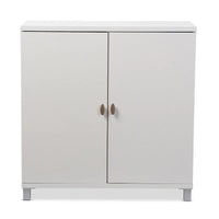 Buffet de rangement contemporain en bois blanc Marcy Baxton Studio