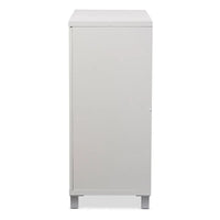 Buffet de rangement contemporain en bois blanc Marcy Baxton Studio