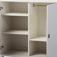 Buffet de rangement contemporain en bois blanc Marcy Baxton Studio
