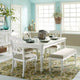 Ensemble de salle à manger rectangulaire 6 pièces Summer House Oyster White