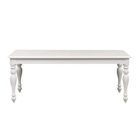 Ensemble de salle à manger rectangulaire 6 pièces Summer House Oyster White