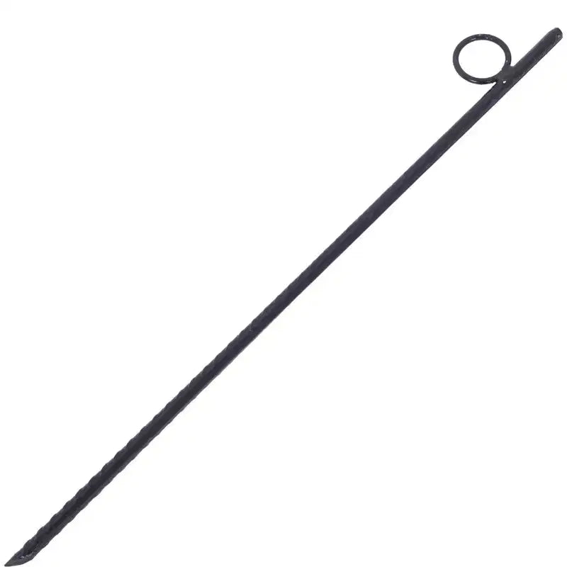 Tuteurs de jardin, tuteurs de plantes avec 1 boucle robuste, acier 3/8, extrémités inclinées, piquets de tente antidérapants pour campings et auvents