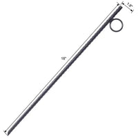 Tuteurs de jardin, tuteurs de plantes avec 1 boucle robuste, acier 3/8, extrémités inclinées, piquets de tente antidérapants pour campings et auvents