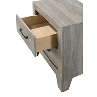 Jan Ensemble de chambre plateforme rustique gris 6 pièces