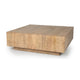 Table basse carrée flottante en bois massif Hayden
