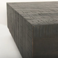 Table basse carrée flottante en bois massif Hayden