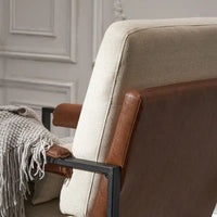 Chaise de loisirs moderne à armature en fer simple