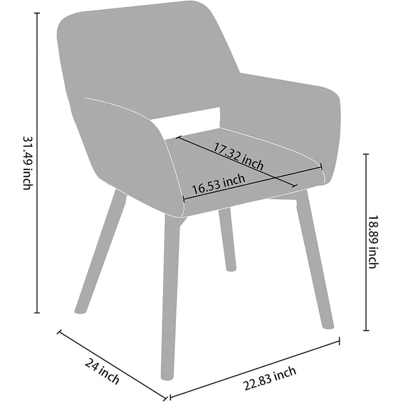 Fauteuils d'appoint modernes en velours avec pieds en bois massif, lot de 2, blanc
