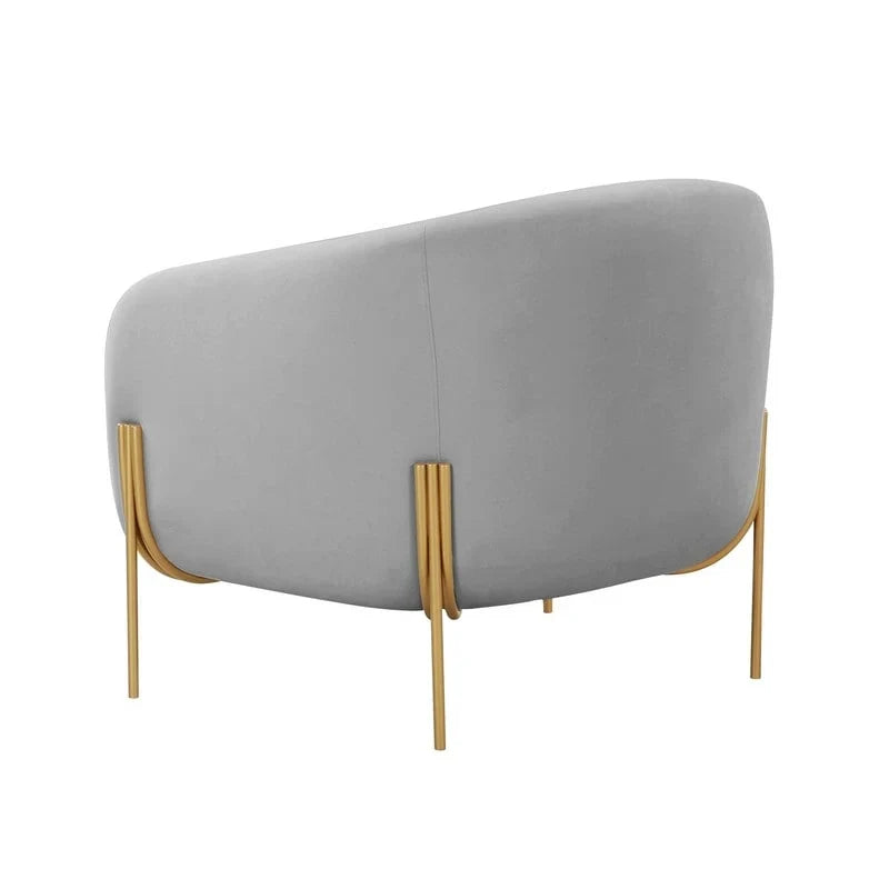 Fauteuil d'appoint en velours Kandra