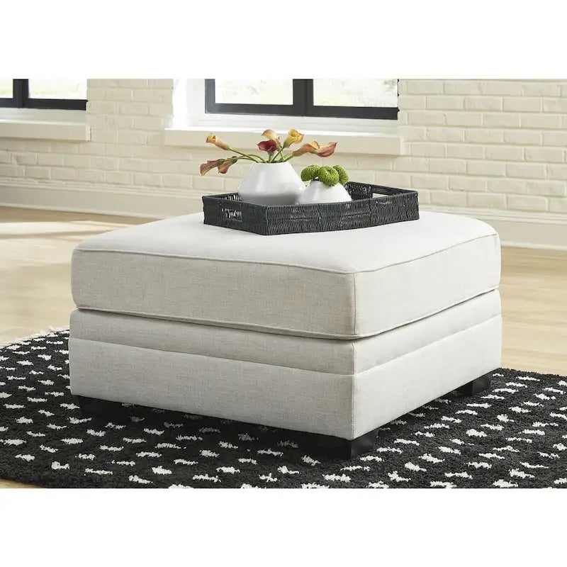 Signature Design by Ashley Huntsworth Ottoman d'appoint surdimensionné gris